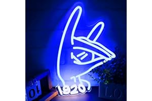 Tiabuy ZPB Sorority Neon 1920 Signs for the Wall, Blue Neon Lights for ZPB Greek Sorority Paraphernalia Gifts with Dimmable,USB Power LED Lights for Zeta Party Decor, Sister Sorority Gifts