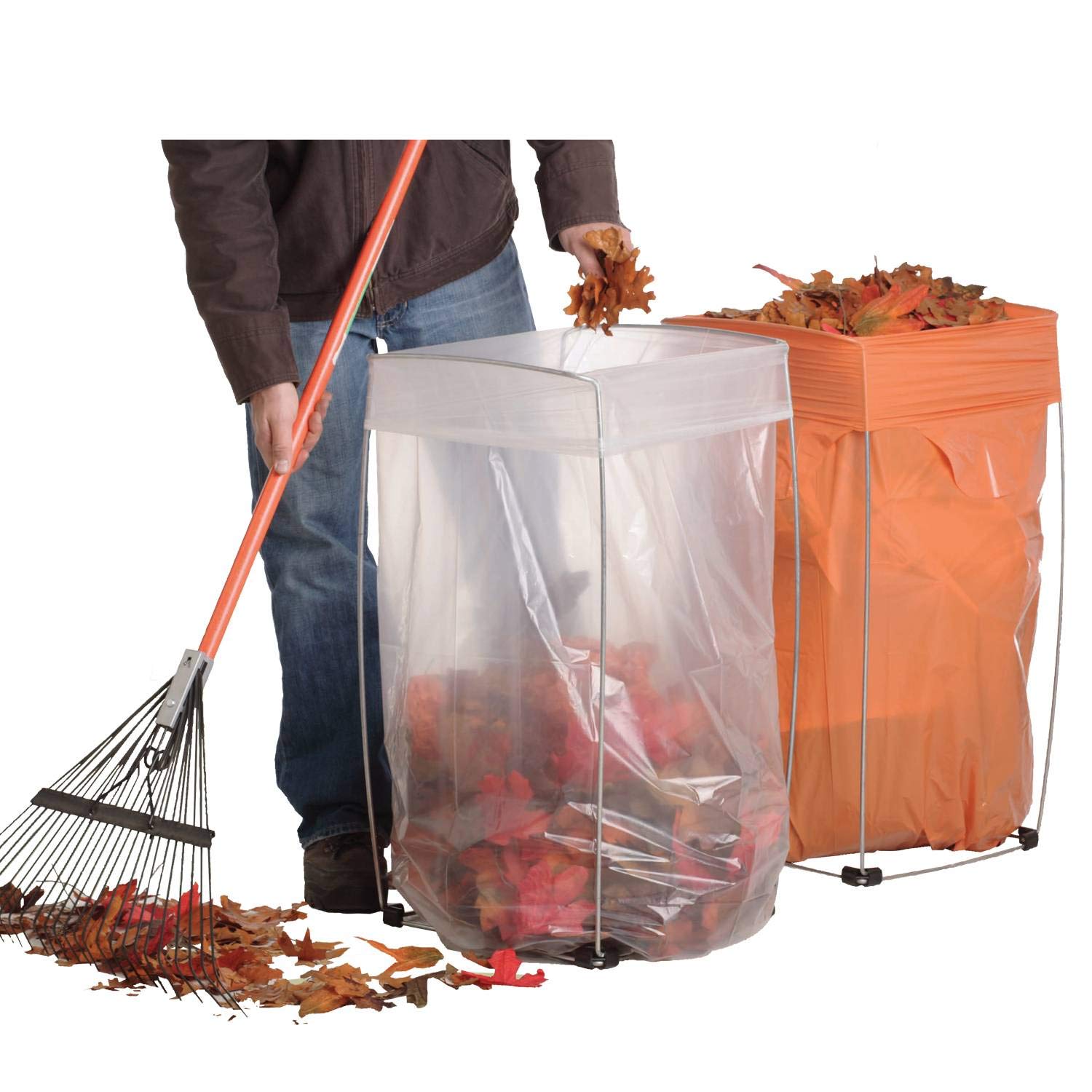 Bag Buddy Bag Holder Versatile Metal Support Stand For 30 33 Gallon Plastic Bags Use For Leaves Yard Work Laundry Trash And More 23 H Buy Online In Bermuda