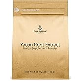 PURE ORIGINAL INGREDIENTS Yacon Root Extract (4 oz) Always Pure, No Fillers or Additives, Herbal Supplement Powder