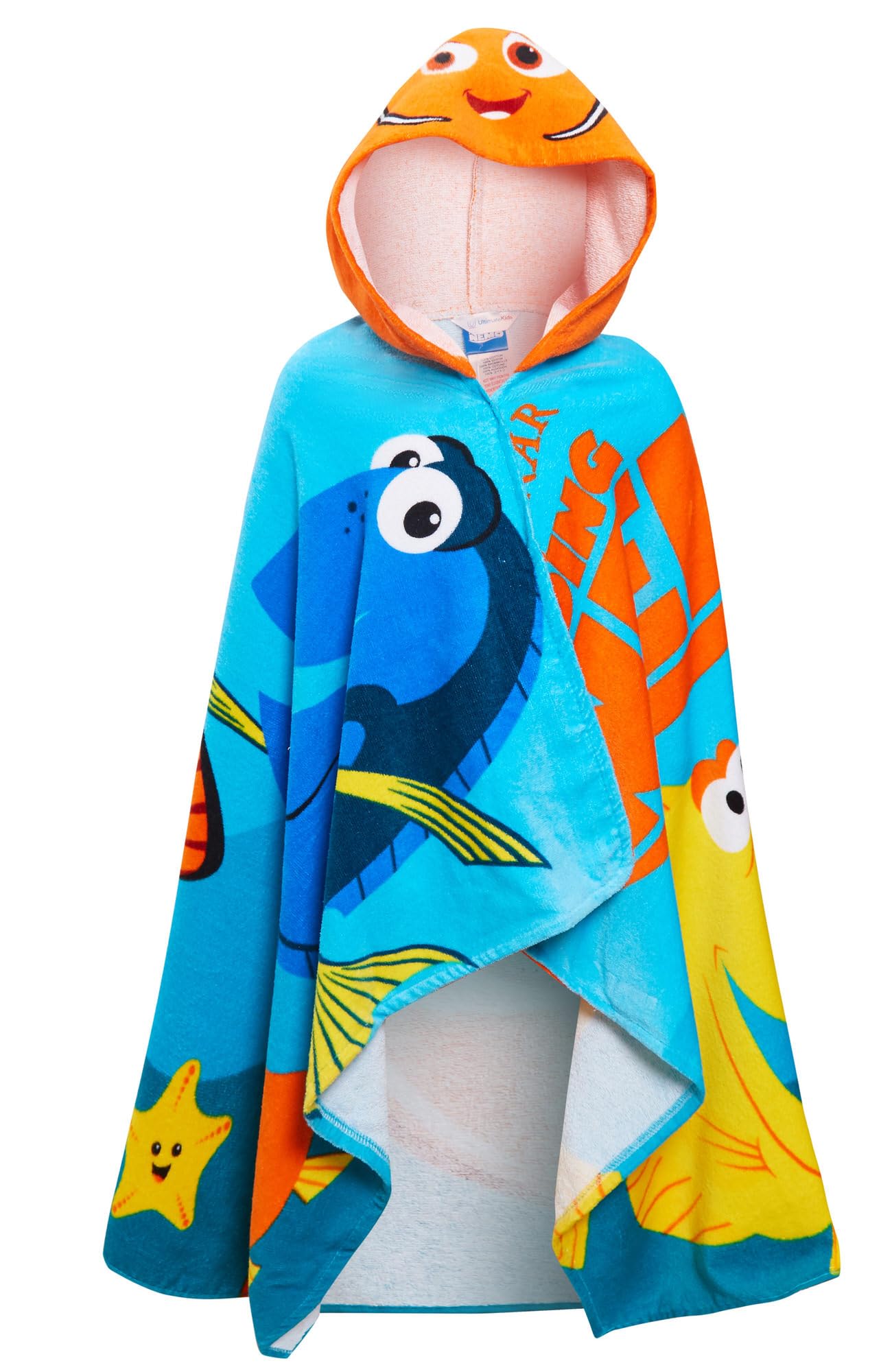 Disney Finding Nemo Hooded Towel 100% Cotton Kids Dress Up Poncho Beach Bath Towel Swimming Wrap