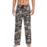 JHKKU Men's Pajama Pants Soft Sleep Lounge Pjs Bottoms | Comfy, with Pockets Drawstring