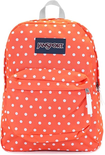 black and white polka dot jansport backpack