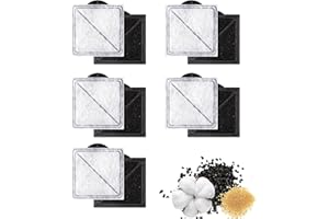 Jiaxix 2.5inch Pet Fountain Filters Replacement Compatible with PetSafe Outlast Pumpless Pet and for Viva Pet Water Fountains,10 Packs