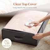 Lifewit 3 Pack 40L Under Bed Storage Bins with Lid Grey view 5