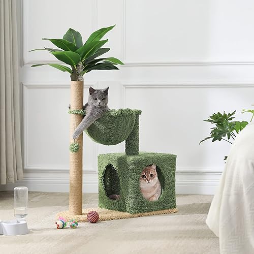 Artificial Trees For Indoor Cats MSmask Cat Tree 40 Inches, Cat