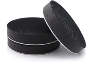 SIJDIEE 3 Pack Interface Pads, 5 Inch Hook and Loop Soft Density Sponge Cushion Buffer Backing Pad, Foam Sanding Interface Pads for Orbital Sander Automotive Woodworking Polishing