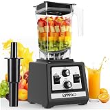 OMMO Blender for Smoothies: 1800W Peak Blenders for Kitchen, 68oz BPA-Free Pitcher, Timer & Speed Control, 6 Stainless Steel Blades, Dishwasher Safe Blender for Ice Crush/Smoothies/Frozen Drinks/Black