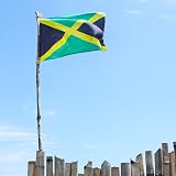 Runesol Jamaica Flag 3x5 ft 91x152cm 4 Grommets Eyelets Corner Premium Flag view 5