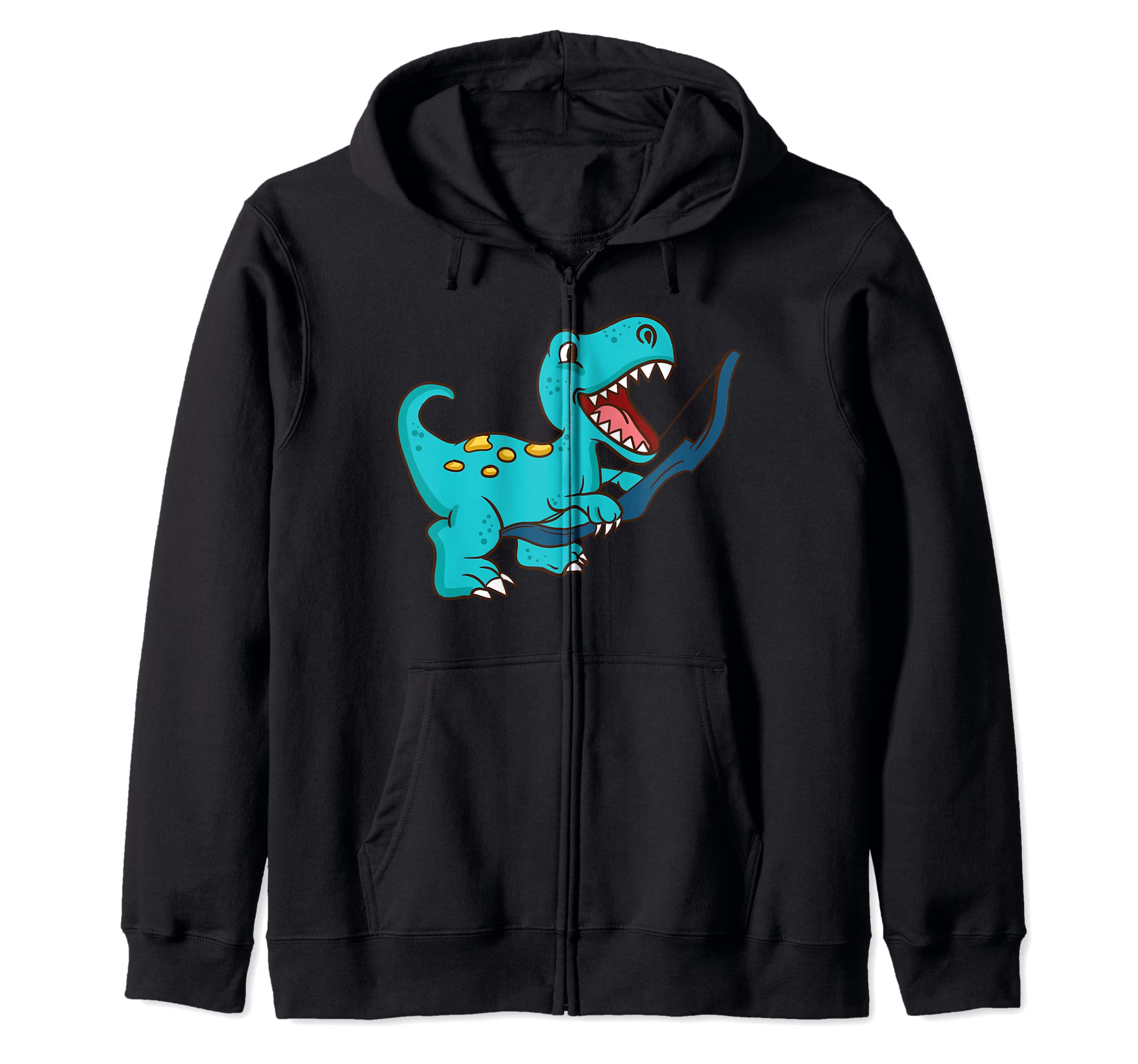 Archery Dinosaur Zip Hoodie