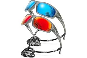 AWGSEE Polarized Sports Sunglasses for Men 100% UV Protection Wrap Around Unbreakable Sun Glasses for Fishing Driving