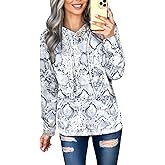 Dokotoo Women's Casual Long Sleeve Hoodies Sweatshirts Drawstring Pullover Tunic Tops With Pockets