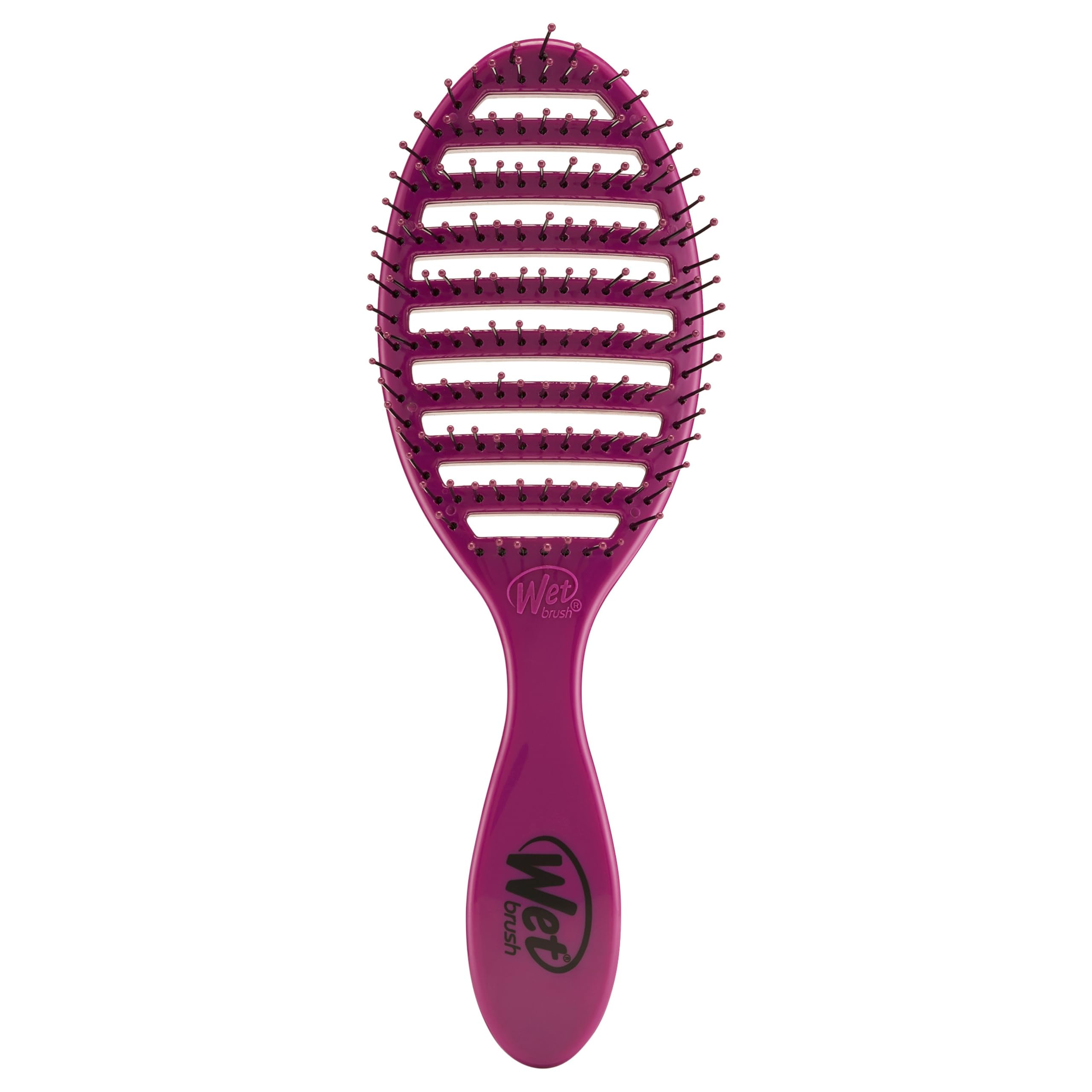 Wet Brush Speed Dry Hair Brush - Free Spirit, Sangria - Vented Design and Ultra Soft HeatFlex Bristles Are Blow Dry Safe With Ergonomic Handle Manages Tangle and Uncontrollable Hair - Pain-Free