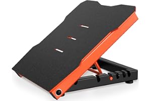 YONKFUL Steel Slant Board Calf Stretcher 600lbs Weight Capacity Squats Wedge 5 Adjustable Incline Balance Board for Foot Leg Hamstring Knees Ankle Heel Stretching Training for Home Gym or Commercial