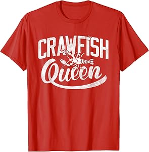 Crawfish Queen Cajun Boil Shirt Cute Crayfish Women Girls T-Shirt
