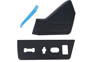 YOUYIEN Front Left Driver Seat Trim Cover Panel & Seat Switch Housing Panel Bezel(2PCS). Fit for Ford F-150 2009-2014. Replaces Part #9L3Z-1661693-CA,9L3Z-14A706-NA(Black).