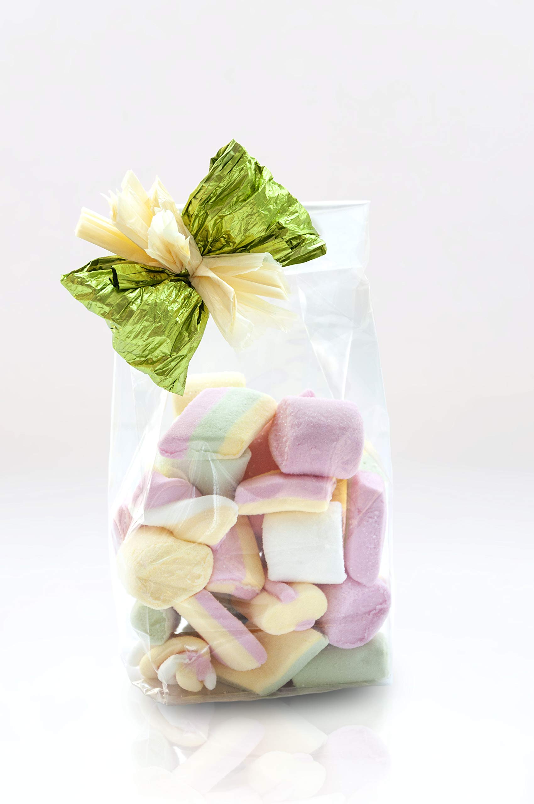 Italpak Transparent Square Bottom Bags for Food, Bags with Base, Polypropylene (PP), Pack of 50, 6+4 x 22 cm