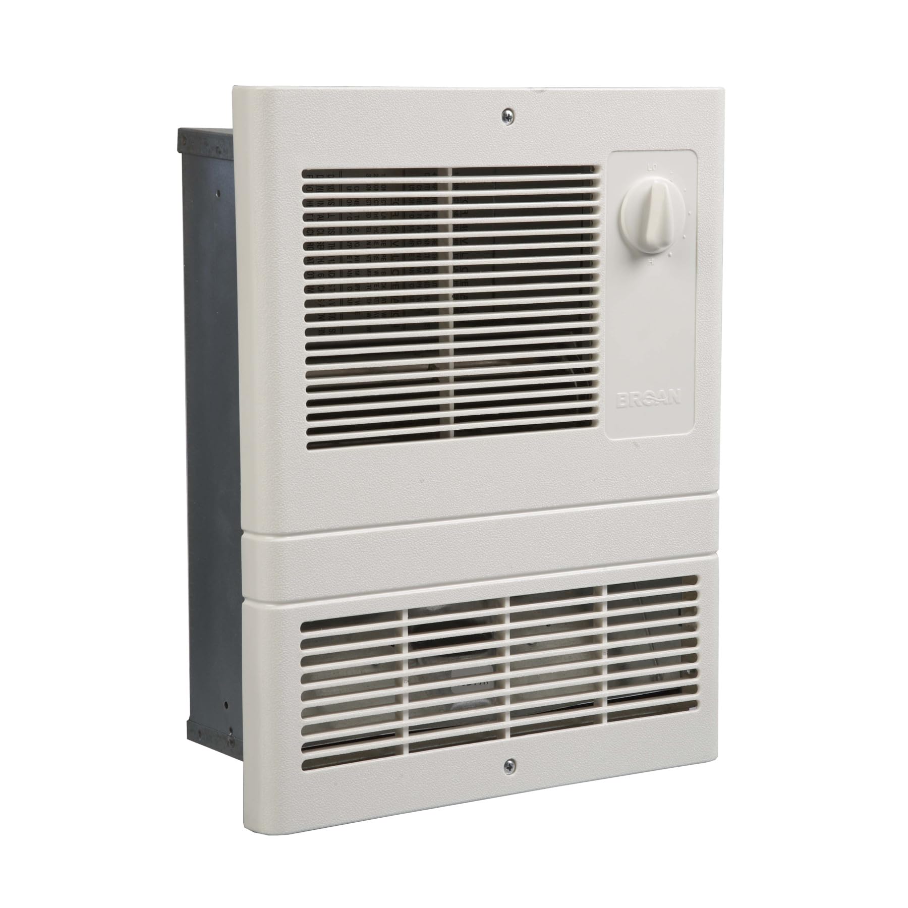 Photo 1 of Broan-NuTone 9815WH High Capacity Wall Heater with Built-In Adjustable Thermostat, 1500W, 120/240V, White