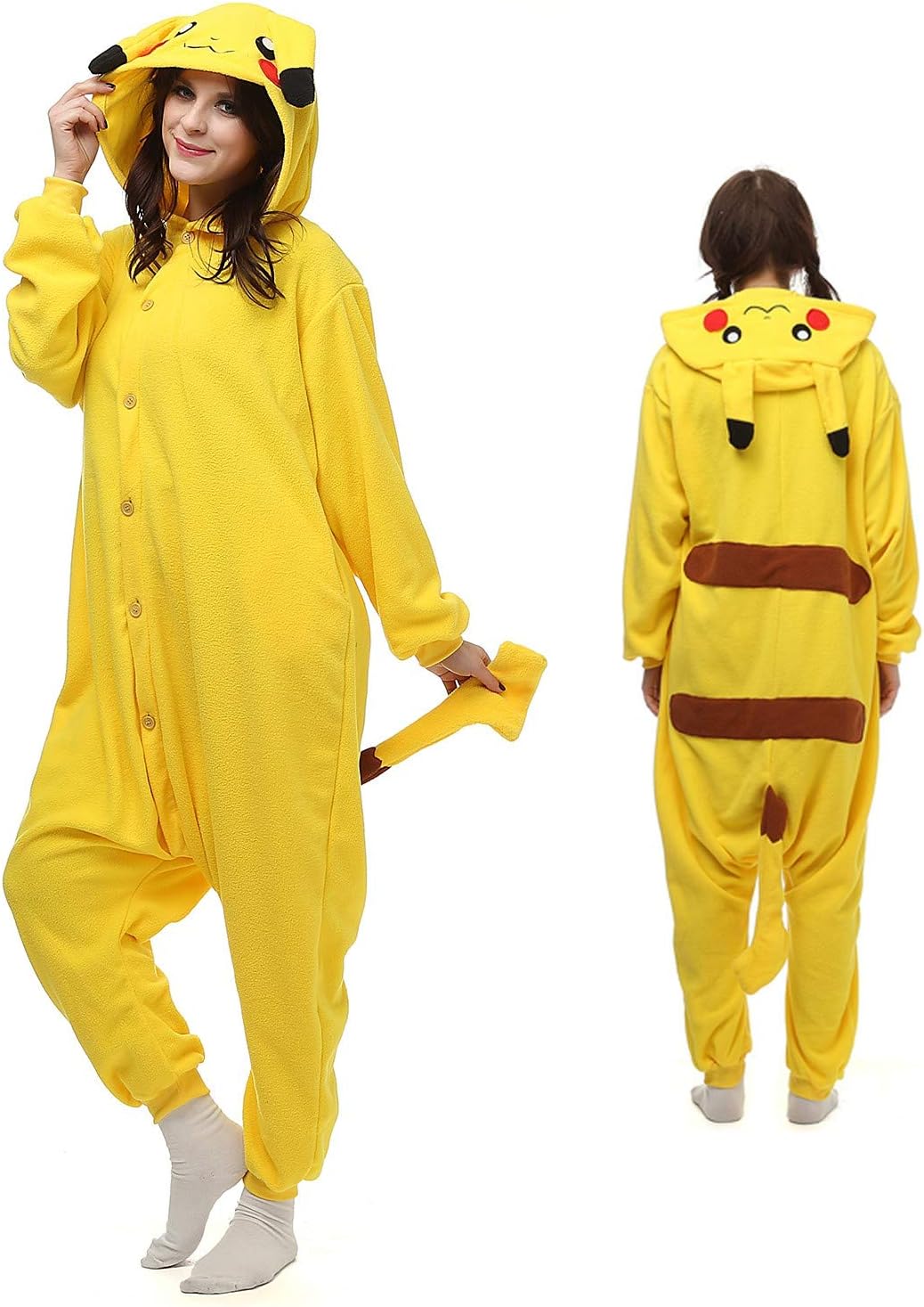 eBoutik Kids Boys Girls Yellow Character Video Games TV Animation Cartoon Onesie Sleepwear Nightwear PJ's (Age 12-14)