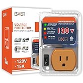 [ETL Listed] BXST Refrigerator Surge Protector, One Outlet Wall Plug Adjustable Voltage Regulator Against High and Low Voltage, Power Surge Protector for Fridge and Home Appliances, 120V 1800W, 1 Pack