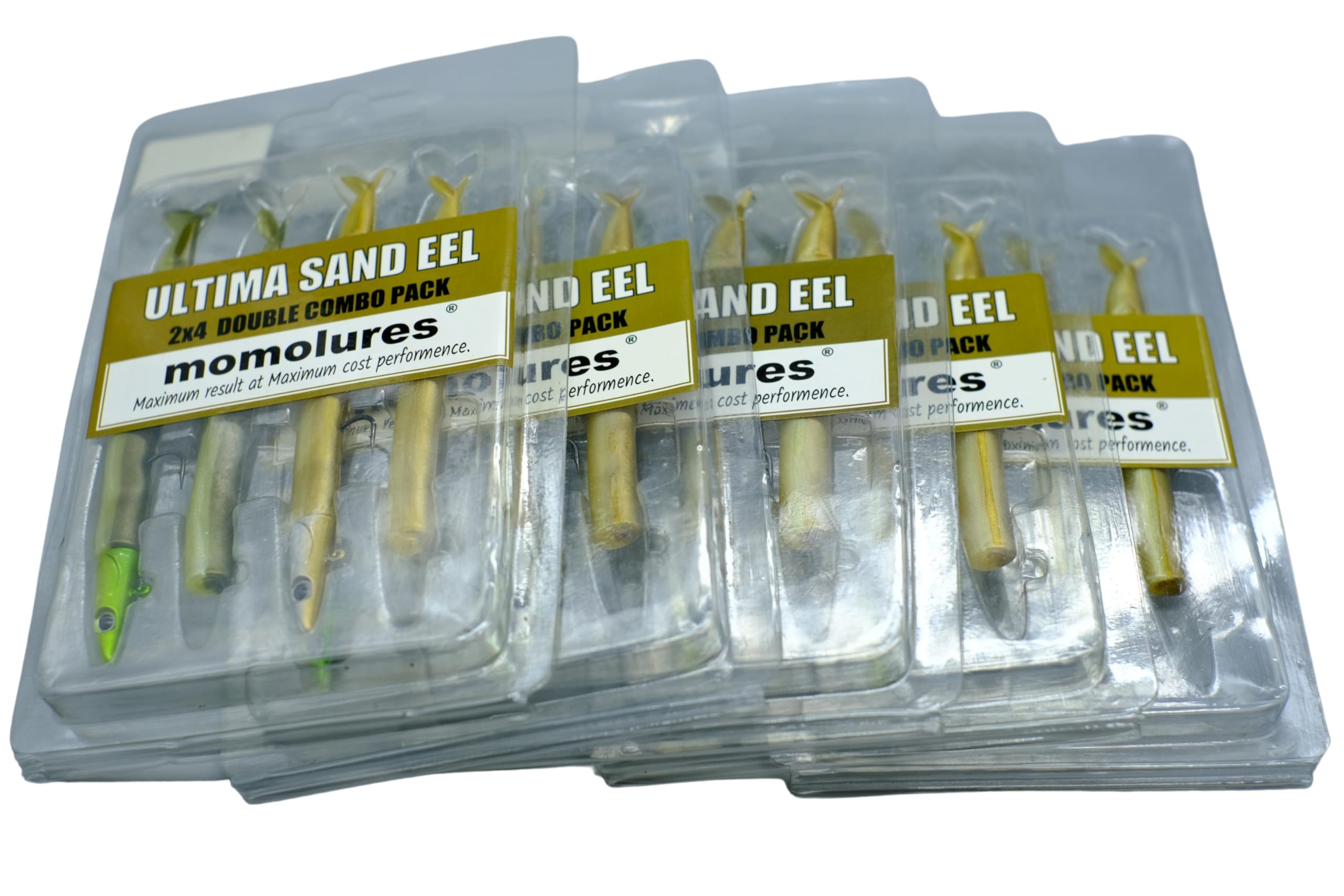 momolures ULTIMA SAND EELS 115mm 12g Double Combo Package (KHAKI x SAND x5packs)