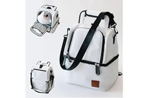 CRKSKYCO Breast Milk Cooler Travel Bag - Leak-Proof Wearable Breast Pump Bag Keeps Milk Cool for 12 Hrs - Polyester Breast Milk Bags w/Multiple Compartments - Bottle Cooler Bag for Breast Pump
