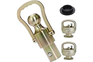 BZVQLO GNXA2061 Gooseneck Ball Kit, 2-5/16-Inch Ball & Safety Chain Anchors Ram 2500/3500 Gooseneck Ball for Dodge Ram Trucks,Fits Ford F-250/F-450 Super Duty, Chevy Silverado & GMC Sierra 2500/3500 HD