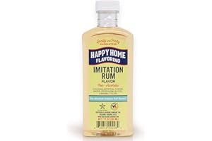 Happy Home Imitation Rum Flavoring, Non-Alcoholic, Certified Kosher, 7 oz.