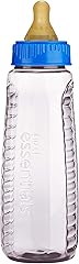 NUK - Gerber First Essentials Clearview Bottle in Assorted Colors with Latex Nipple, 9-Ounce