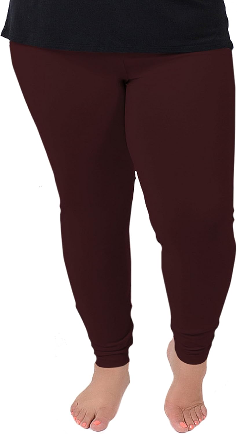Stretch is Comfort Cotton Girl's and Women's Footless Leggings Made in The USA: Clothing