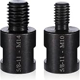 Angle Grinder Adapter, 2 Pcs Angle Grinder Attachment Converter 5/8"-11 Female to M10/M14 Male, Interface Connector Adapter for Angle Grinder Polisher Drill Bit Connecting Tool