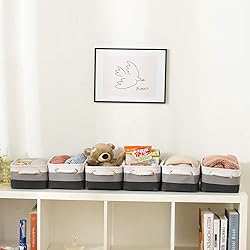 Sacyic Small Storage Baskets for Shelves,Fabric