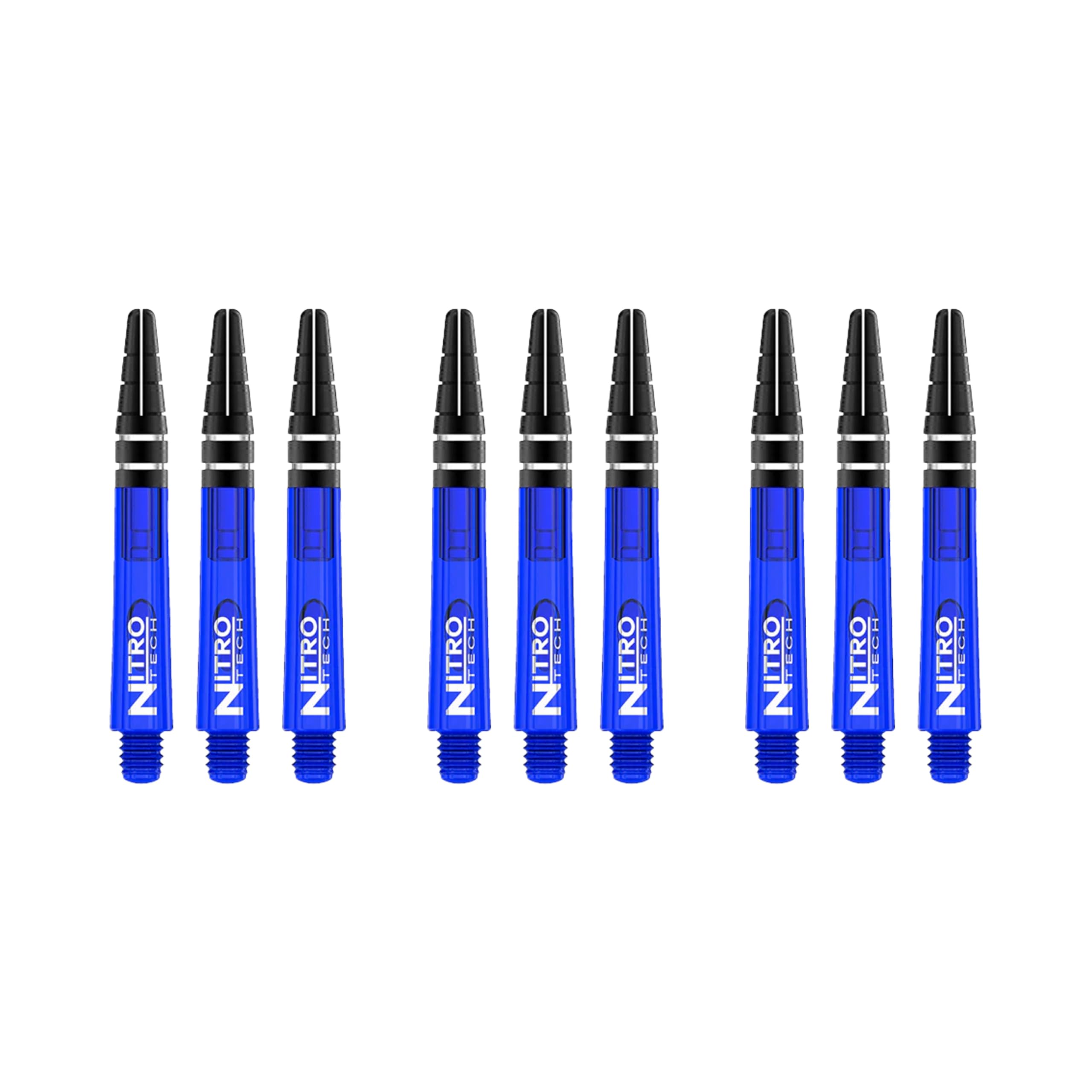 RED DRAGON Nitrotech Short Stems - Blue - 3 sets per pack (9 Stems in total)