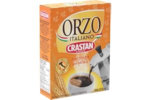 Crastan: "Orzo" Toasted Ground Italian Barley 17.6 Ounce (500gr) Package [ Italian Import ]