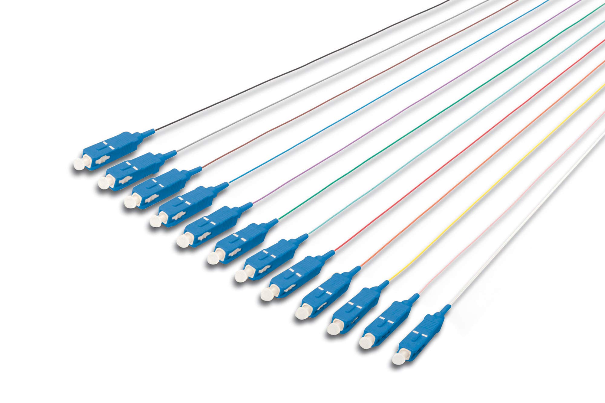 DIGITUS Assmann Rolax 29221 2 m SC Simplex 9/125 OS2 Colored Pigtails Cable — image 1