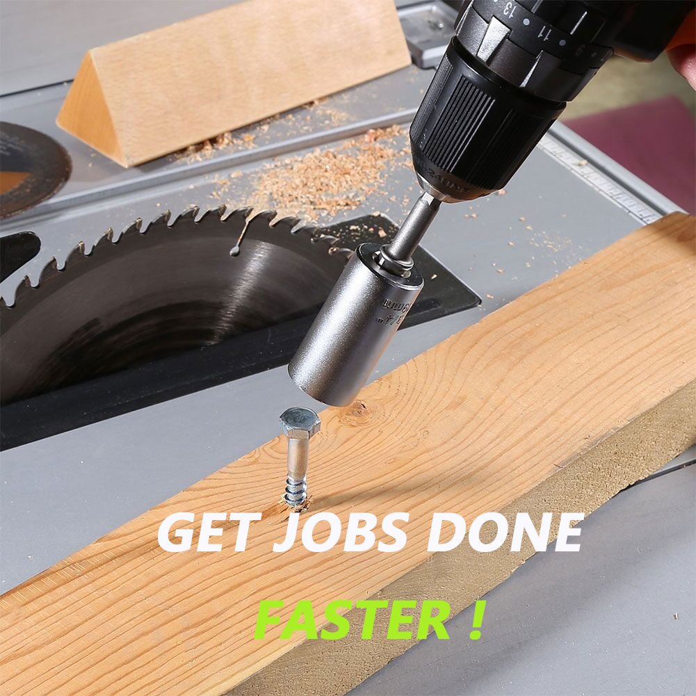 Elivern Universal Socket Set 7-19mm(1/4-3/4 inch),Universal Socket Wrench Adapter Fool Sleeve Piece,Professional Repair Tools(Silver)