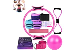 Pilates Essentials Kit for Women,Better Me Pilates Kit,Pilates Rings Booty Bands Yoga Ball,Yoga Sets for Women - Complete Set