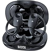 Bluetooth Headphones with Wireless Charging, Wireless Earbuds 80Hrs Playback Sport Ear Buds with Earhook LED Display Charging Case IPX7 Waterproof Earbud Deep Bass Running Earphones for iOS Android