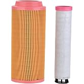 E-Gaultra AF26391 AF26392 Air Filter Kit, Fit for Loader/Forklift/Tractor | Compatible with Volvo/JCB/Gehl/Kubota/etc, Replace 1G37711210 1G37711220/46836 46837/RS3920 RS3921/32-915802 32-915801