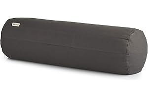 basaho Yoga Bolster | Organic Cotton | Buckwheat Hulls | Removable Washable Cover