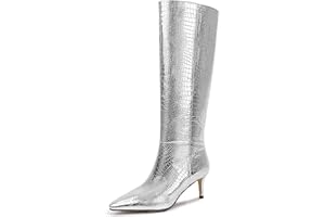 wetkiss Knee High Boots for Women, with Kitten Heel and Pointed Toe Design, Classic and Sexy