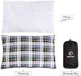 REDCAMP Small Camping Pillow Lightweight 320g Flannel Travel Pillow view 3