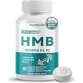 NURAFUSE Liposomal HMB with Vitamin D3, K2 - Support Muscle Mass, Recovery