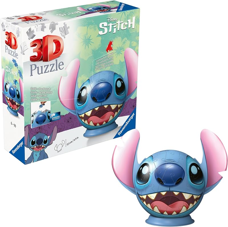 3D Charakter Puzzle-Ball Disney Stitch - Puzzle ab 6 Jahre