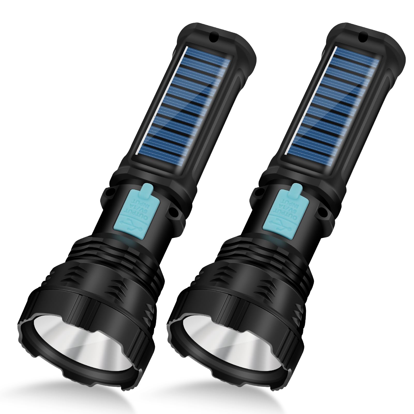 VOETIR Led Solar Flashlight, 1500 Lumens Led Solar