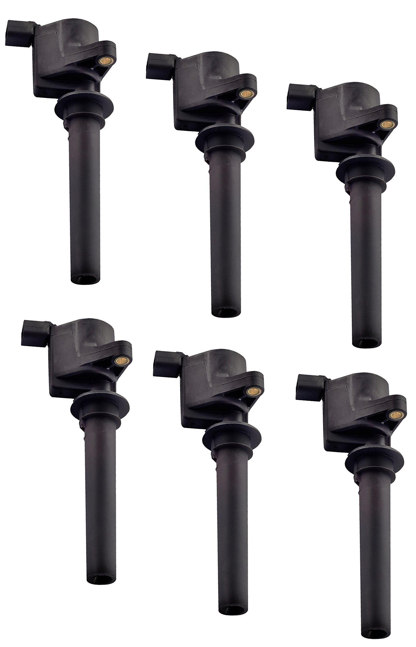 ENA Ignition Coil Pack Set of 6 Compatible with Ford Mazda Mercury Escape Five Hundred Freestyle