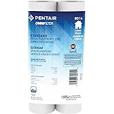 Pentair OMNIFilter RS14 Sediment Water Filter, 10-Inch, Standard Whole House Polypropylene Spun Sediment Replacement Filter Cartridge, 10" x 2.5", 5 Micron, Pack of 2