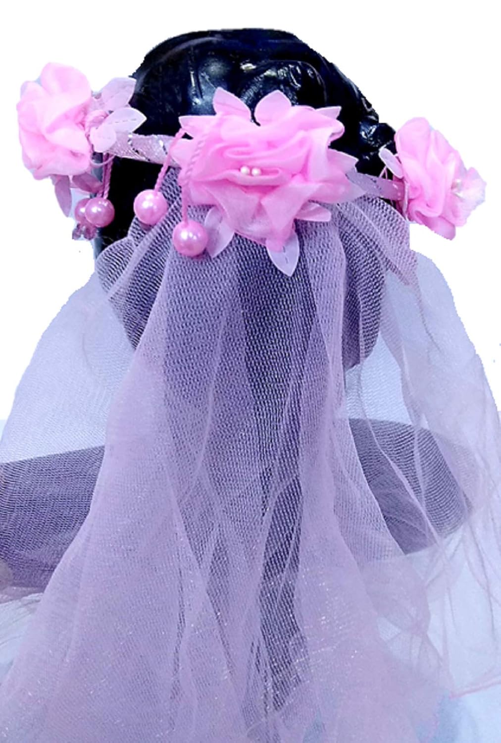 Proplady Partywear Stylish Pearls Stud Princess Tiara Crown