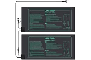 LUXBIRD 2 Pack Daisy Chain Seedling Heat Mats for Indoor Plants, Greenhouses, Germination, Hydroponic Garden, Waterproof Durable LB-HMDC-02