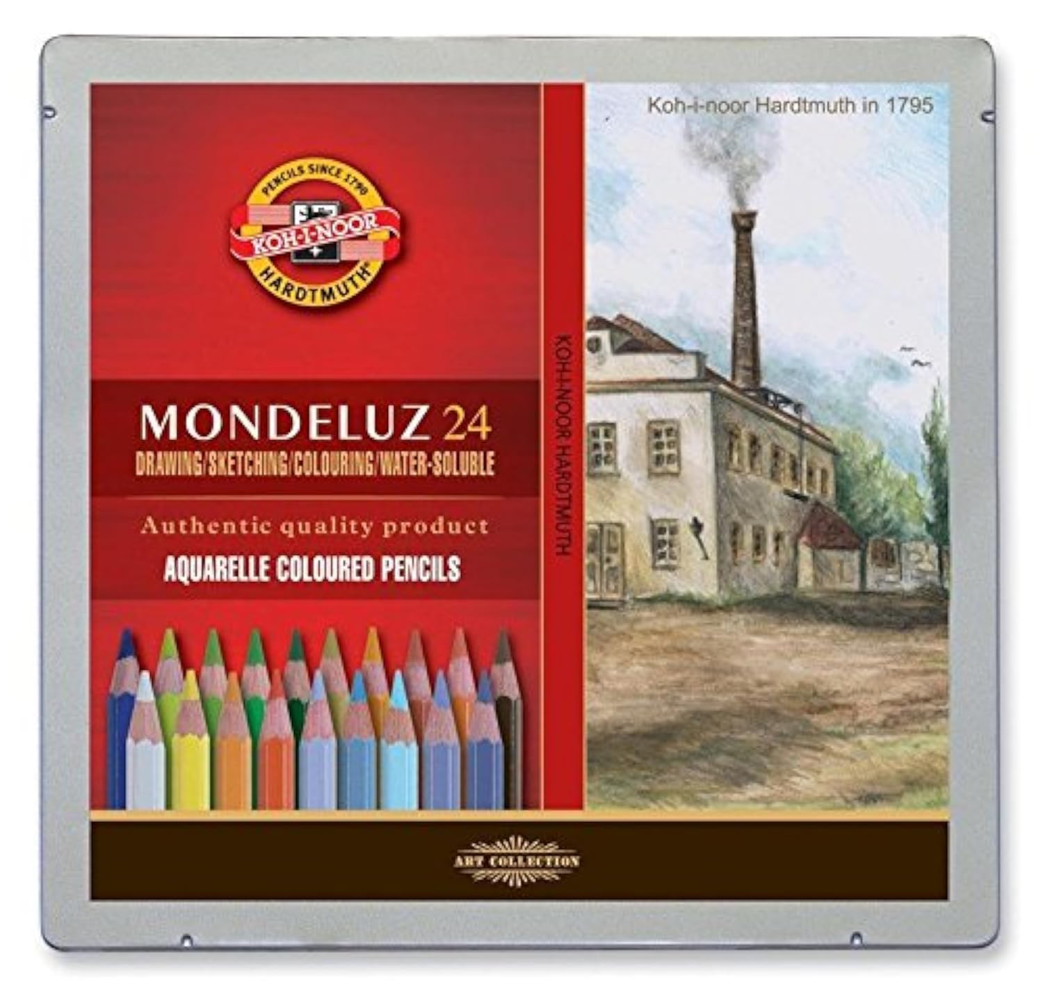 Koh-I-Noor set of aquarell coloured pencils 3724 24 LANDSCAPE