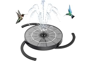 AISITIN 3.5W Solar Water Fountain with Storage & Integrated Bracket, Floating Solar Fountain Pump with Nozzles for Bird Bath, Garden, Pond, Pool, Aquarium and Outdoor